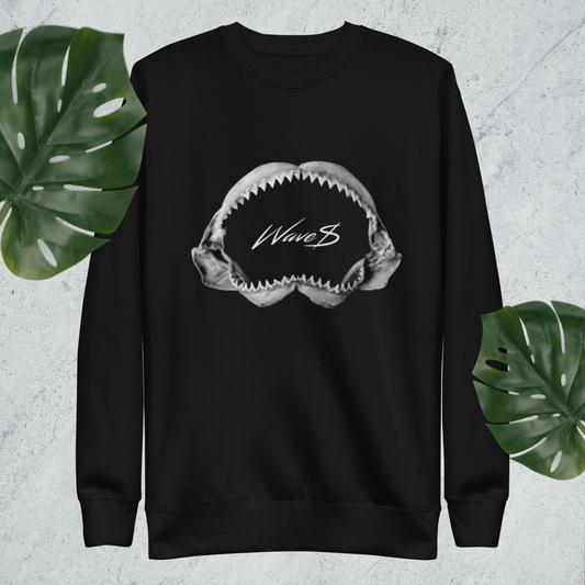 WAVE$ Shark Bite Sweatshirt